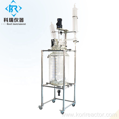 SF-50L Jacketed Chemical Reactor Glass Reaction Vessel